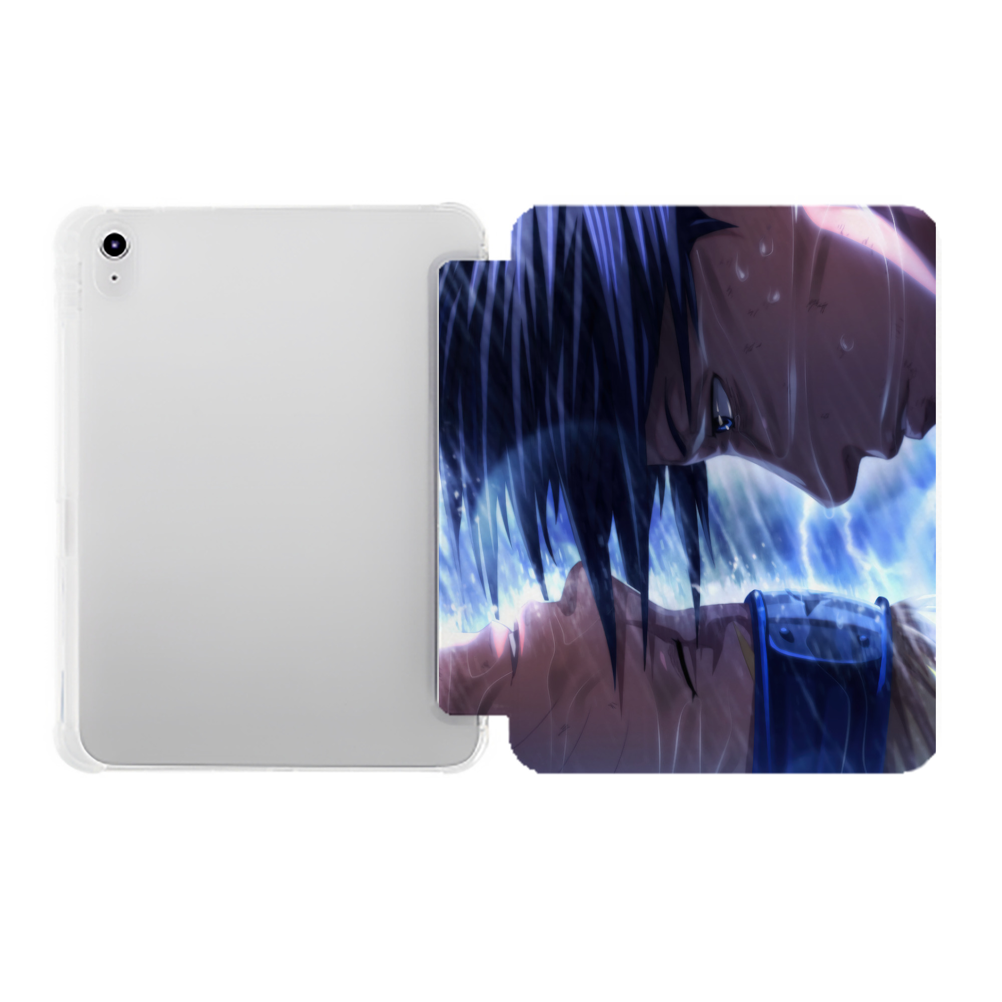 （画像用） NARUTO -ナルト- NARUTO -ナルト- 疾風伝 IPad ケース ペン収納付き 三つ折りスタンド PUレザー×シリコン 対応機種9.5/10.5/10.9インチ